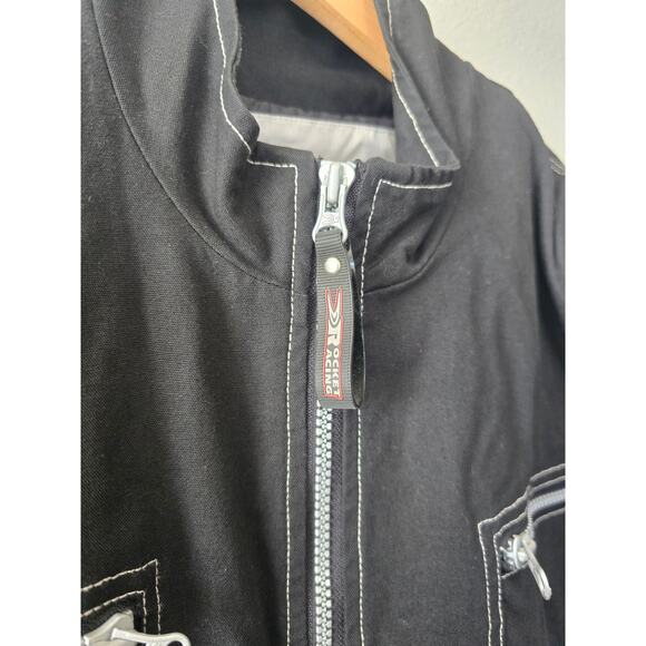 Joe Rocket Men’s L Black Motorcycle Jacket Armor Touring Safety Gear Korean Made - Picture 5 of 12